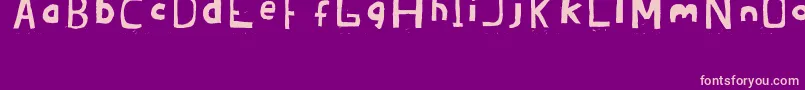 Brandon02ErcJuly2008 Font – Pink Fonts on Purple Background