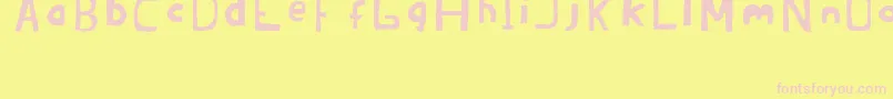 Brandon02ErcJuly2008 Font – Pink Fonts on Yellow Background
