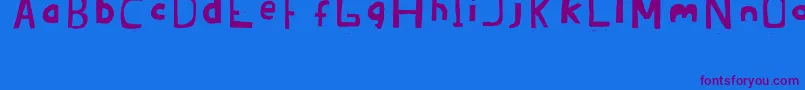 Brandon02ErcJuly2008 Font – Purple Fonts on Blue Background