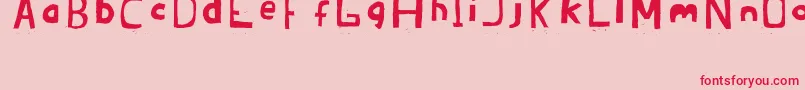 Brandon02ErcJuly2008 Font – Red Fonts on Pink Background