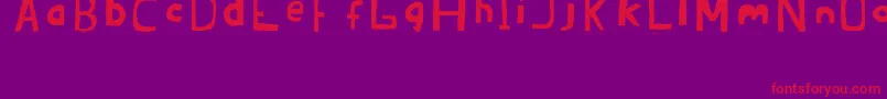 Brandon02ErcJuly2008-Schriftart – Rote Schriften auf violettem Hintergrund