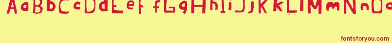 Brandon02ErcJuly2008 Font – Red Fonts on Yellow Background