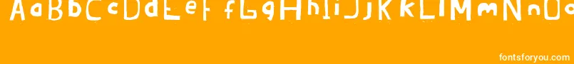 Brandon02ErcJuly2008 Font – White Fonts on Orange Background