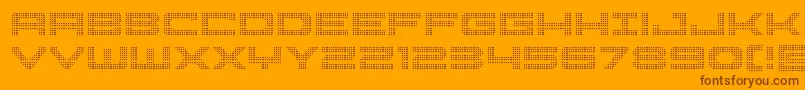 Pocketballcond Font – Brown Fonts on Orange Background