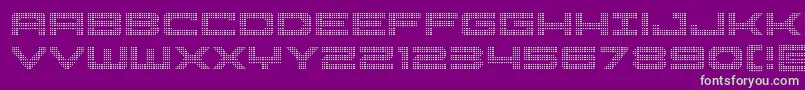 Pocketballcond Font – Green Fonts on Purple Background