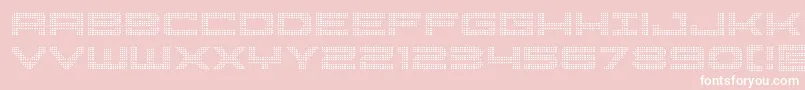 Pocketballcond Font – White Fonts on Pink Background