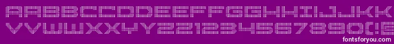 Pocketballcond Font – White Fonts on Purple Background
