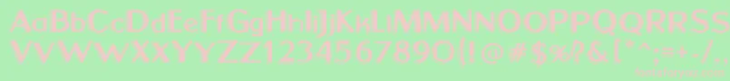 SunsetBoulevard Font – Pink Fonts on Green Background