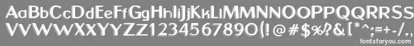 SunsetBoulevard Font – White Fonts on Gray Background