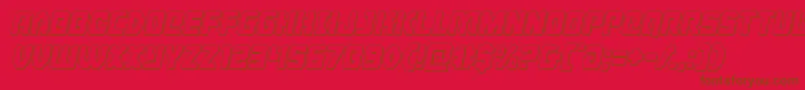 Подробнее о шрифте Cyborgroosteroutital Шрифт Cyborgroosteroutital – коричневые шрифты на красном фоне