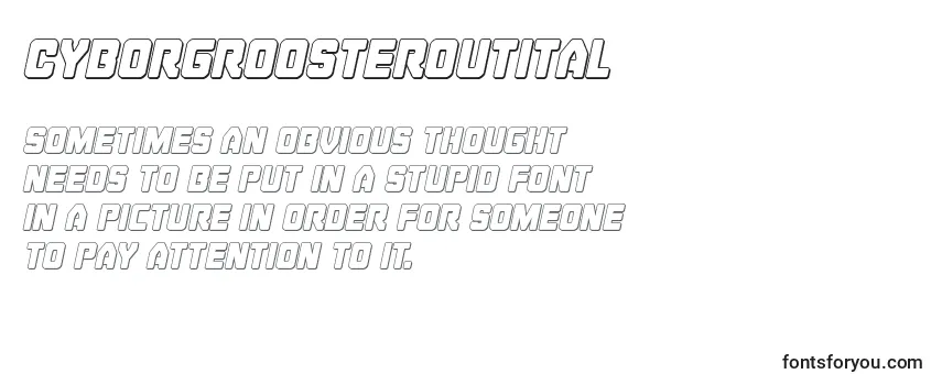 Cyborgroosteroutital Font