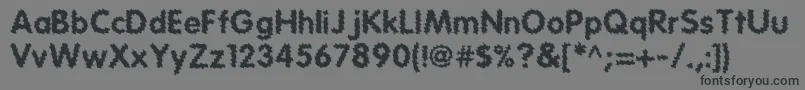 Tear Font – Black Fonts on Gray Background