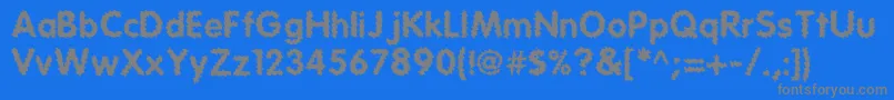 Tear Font – Gray Fonts on Blue Background