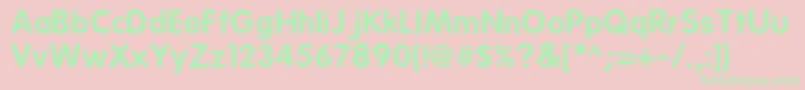 Tear Font – Green Fonts on Pink Background