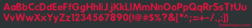 Tear Font – Red Fonts on Black Background