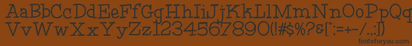 HffFourthRock Font – Black Fonts on Brown Background
