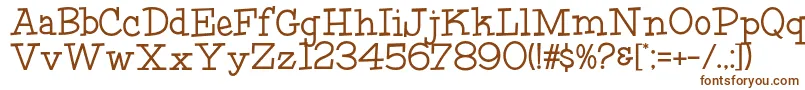 Шрифт HffFourthRock – коричневые шрифты