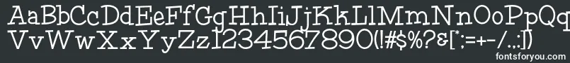 HffFourthRock Font – White Fonts on Black Background