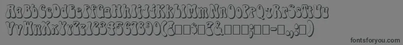 Шрифт FzJazzy143D – чёрные шрифты на сером фоне