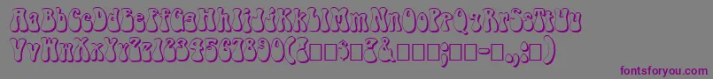 FzJazzy143D-Schriftart – Violette Schriften auf grauem Hintergrund