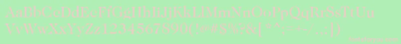 CaslonBook Font – Pink Fonts on Green Background