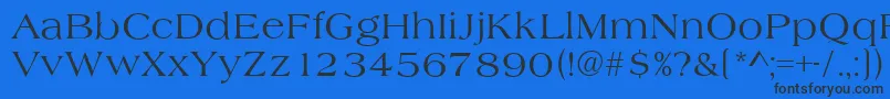 Шрифт AlmeriaRegular – чёрные шрифты на синем фоне