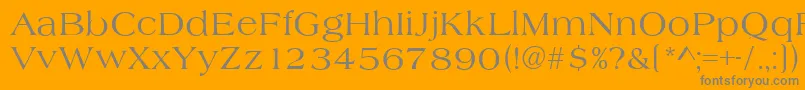 AlmeriaRegular Font – Gray Fonts on Orange Background
