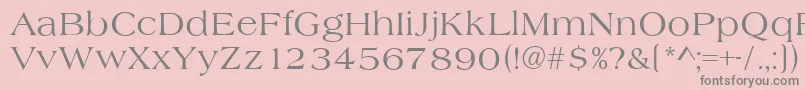 フォントAlmeriaRegular – ピンクの背景に灰色の文字