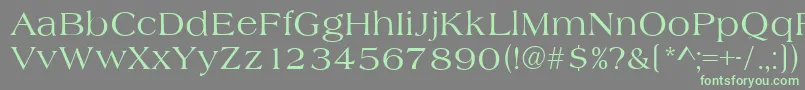 AlmeriaRegular-fontti – vihreät fontit harmaalla taustalla
