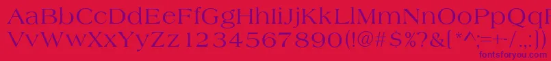 AlmeriaRegular Font – Purple Fonts on Red Background