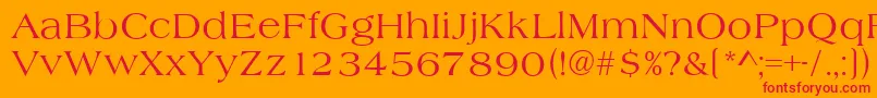 AlmeriaRegular Font – Red Fonts on Orange Background