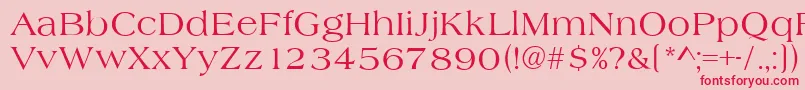 Шрифт AlmeriaRegular – красные шрифты на розовом фоне