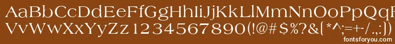 AlmeriaRegular Font – White Fonts on Brown Background