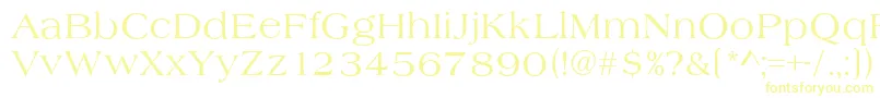 AlmeriaRegular Font – Yellow Fonts on White Background