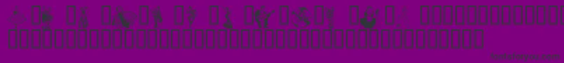 Entertainment1 Font – Black Fonts on Purple Background