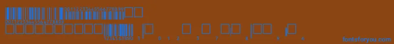 Шрифт Eanp36tt – синие шрифты на коричневом фоне