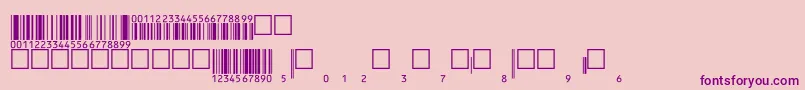 フォントEanp36tt – ピンクの背景に紫のフォント