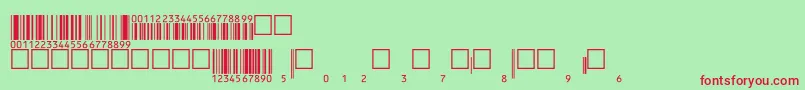 Eanp36tt Font – Red Fonts on Green Background