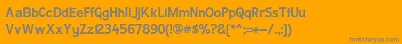 Ladyc ffy Font – Gray Fonts on Orange Background