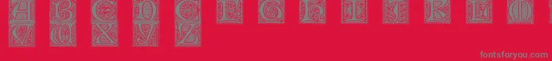 Mevno2 Font – Gray Fonts on Red Background