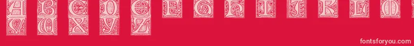 Mevno2 Font – Pink Fonts on Red Background