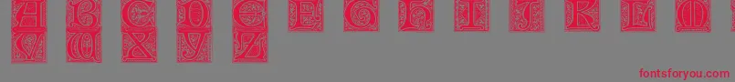 Mevno2 Font – Red Fonts on Gray Background
