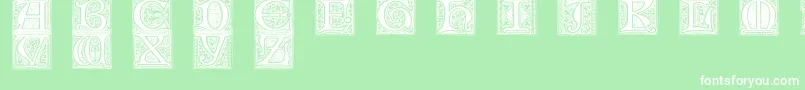 フォントMevno2 – 緑の背景に白い文字
