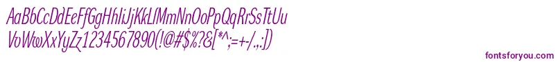 DynagrotesklxcItalic-Schriftart – Violette Schriften
