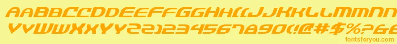 Jannv2ei Font – Orange Fonts on Yellow Background