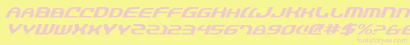 Jannv2ei Font – Pink Fonts on Yellow Background