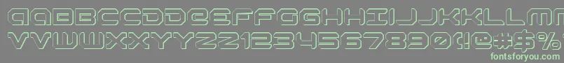 Robotaur ffy Font – Green Fonts on Gray Background