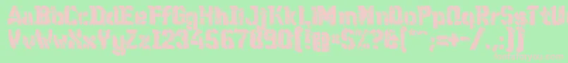 Wcwunderbachmixbta Font – Pink Fonts on Green Background