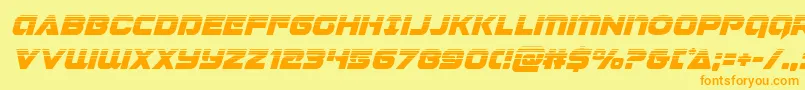 More about Jeebrahalfital Font Jeebrahalfital Font – Orange Fonts on Yellow Background