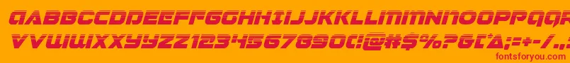 Jeebrahalfital Font – Red Fonts on Orange Background
